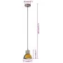 Lámpara colgante industrial redonda multicolor E27 25 W 17 cm by , Lamps - Ref: Foro24-344402, Price: 33,34 €, Discount: %