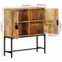 Aparador de madera maciza de mango rugosa 80x30x95 cm von , Schließfächer und Lagerschränke - Ref: Foro24-351713, Preis: 220,...