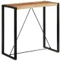 Mesa alta de bar madera maciza reciclada 110x55x110 cm by , Kitchen and dining tables - Ref: Foro24-351718, Price: 162,99 €, ...