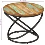 Mesa de centro madera maciza reciclada y acero Ø50x40 cm by , Coffee table - Ref: Foro24-352023, Price: 114,56 €, Discount: %