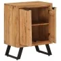 Aparador con 2 puertas de madera maciza de acacia 55x36x72 cm by , Sideboards - Ref: Foro24-352061, Price: 143,75 €, Discount: %