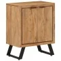 Aparador con 2 puertas de madera maciza de acacia 55x36x72 cm by , Sideboards - Ref: Foro24-352061, Price: 143,75 €, Discount: %