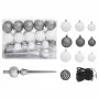 Árbol de Navidad preiluminado con luces y bolas negro 150 cm by , Christmas trees - Ref: Foro24-3077675, Price: 48,52 €, Disc...