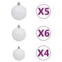 Árbol de Navidad preiluminado con luces y bolas negro 150 cm by , Christmas trees - Ref: Foro24-3077675, Price: 48,52 €, Disc...