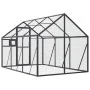 Pajarera de aluminio gris antracita 1,79x3x1,85 m de , Pies y jaulas para pájaros - Ref: Foro24-3155802, Precio: 541,08 €, De...