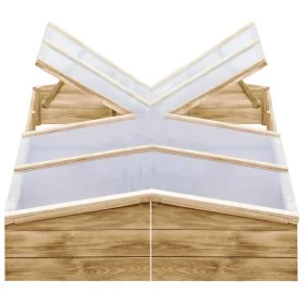 Invernadero de madera de pino impregnada 2 uds 200x50x35 cm de , Invernaderos - Ref: Foro24-3055328, Precio: 284,85 €, Descue...