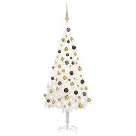 Árbol de Navidad preiluminado con luces y bolas blanco 120 cm von , Weihnachtsbäume - Ref: Foro24-3077546, Preis: 83,90 €, Ra...
