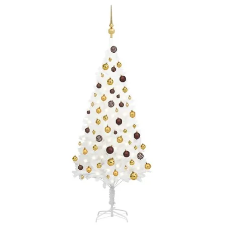 Árbol de Navidad preiluminado con luces y bolas blanco 120 cm by , Christmas trees - Ref: Foro24-3077546, Price: 83,90 €, Dis...