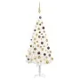 Árbol de Navidad preiluminado con luces y bolas blanco 120 cm by , Christmas trees - Ref: Foro24-3077546, Price: 83,90 €, Dis...