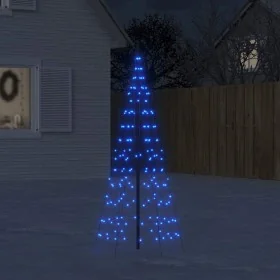 Árbol de Navidad en asta de bandera 200 LED azul 180 cm by , Christmas lights - Ref: Foro24-358111, Price: 25,00 €, Discount: %