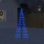 Árbol de Navidad en asta de bandera 200 LED azul 180 cm by , Christmas lights - Ref: Foro24-358111, Price: 25,00 €, Discount: %