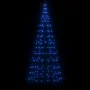 Árbol de Navidad en asta de bandera 200 LED azul 180 cm by , Christmas lights - Ref: Foro24-358111, Price: 25,00 €, Discount: %