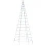 Árbol de Navidad en asta de bandera 200 LED azul 180 cm by , Christmas lights - Ref: Foro24-358111, Price: 25,00 €, Discount: %