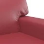 Juego de sofás 3 piezas cuero sintético rojo tinto von , Sofas - Ref: Foro24-3201922, Preis: 583,04 €, Rabatt: %