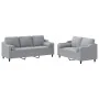Juego de sofás con cojines 2 piezas tela gris claro by , Sofas - Ref: Foro24-3201850, Price: 504,13 €, Discount: %