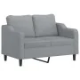 Juego de sofás con cojines 2 piezas tela gris claro by , Sofas - Ref: Foro24-3201850, Price: 504,13 €, Discount: %