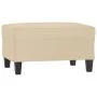 Juego de sofás con cojines 3 piezas tela microfibra crema by , Sofas - Ref: Foro24-3202360, Price: 630,30 €, Discount: %