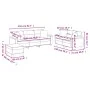 Juego de sofás con cojines 3 piezas tela microfibra crema by , Sofas - Ref: Foro24-3202360, Price: 630,30 €, Discount: %