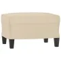Juego de sofás con cojines 3 piezas tela microfibra crema by , Sofas - Ref: Foro24-3202348, Price: 603,05 €, Discount: %