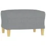 Juego de sofás con cojines 3 piezas tela gris claro de , Sofás - Ref: Foro24-3201624, Precio: 547,84 €, Descuento: %
