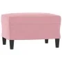 Juego de sofás con cojines 3 piezas terciopelo rosa by , Sofas - Ref: Foro24-3202047, Price: 623,20 €, Discount: %