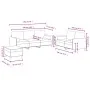 Juego de sofás con cojines 3 piezas terciopelo rosa by , Sofas - Ref: Foro24-3202047, Price: 623,20 €, Discount: %