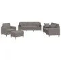 Juego de sofás con cojines 4 piezas tela gris taupe de , Sofás - Ref: Foro24-3202085, Precio: 671,28 €, Descuento: %