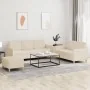 Juego de sofás con cojines 3 piezas tela crema von , Sofas - Ref: Foro24-3202128, Preis: 509,46 €, Rabatt: %