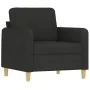 Juego de sofás con cojines 4 piezas tela negro by , Sofas - Ref: Foro24-3202066, Price: 769,15 €, Discount: %