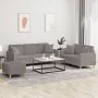 Juego de sofás con cojines 3 piezas tela gris taupe by , Sofas - Ref: Foro24-3202149, Price: 534,36 €, Discount: %