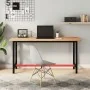 Banco de trabajo madera maciza de haya y metal 150x55x81,5 cm de , Mesas de trabajo - Ref: Foro24-3188905, Precio: 219,62 €, ...