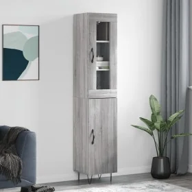 Aparador alto madera contrachapada gris Sonoma 34,5x34x180 cm von , Sideboards - Ref: Foro24-3199207, Preis: 112,69 €, Rabatt: %