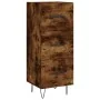 Aparador de madera contrachapada roble ahumado 34,5x34x180 cm by , Sideboards - Ref: Foro24-3199270, Price: 110,38 €, Discoun...