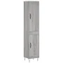 Aparador alto madera contrachapada gris Sonoma 34,5x34x180 cm de , Aparadores - Ref: Foro24-3199143, Precio: 96,22 €, Descuen...