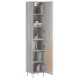 Aparador alto madera contrachapada gris Sonoma 34,5x34x180 cm de , Aparadores - Ref: Foro24-3199143, Precio: 96,22 €, Descuen...