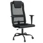 Silla de oficina altura ajustable tela malla y cuero PE negro de , Sillas de oficina - Ref: Foro24-353019, Precio: 94,85 €, D...