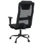 Silla de oficina altura ajustable tela malla y cuero PE negro de , Sillas de oficina - Ref: Foro24-353019, Precio: 94,85 €, D...