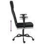 Silla de oficina altura ajustable tela malla y cuero PE negro de , Sillas de oficina - Ref: Foro24-353019, Precio: 94,85 €, D...