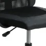 Silla de oficina altura ajustable tela malla y cuero PE negro de , Sillas de oficina - Ref: Foro24-353019, Precio: 94,85 €, D...