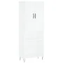 Aparador alto madera contrachapada blanco 69,5x34x180 cm by , Sideboards - Ref: Foro24-3198113, Price: 132,20 €, Discount: %