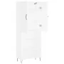 Aparador alto madera contrachapada blanco 69,5x34x180 cm by , Sideboards - Ref: Foro24-3198113, Price: 132,20 €, Discount: %
