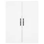 Aparador alto madera contrachapada blanco 69,5x34x180 cm by , Sideboards - Ref: Foro24-3198113, Price: 132,20 €, Discount: %