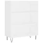 Aparador alto madera contrachapada blanco 69,5x34x180 cm by , Sideboards - Ref: Foro24-3198113, Price: 132,20 €, Discount: %