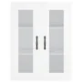 Aparador alto madera contrachapada blanco brillo 69,5x34x180 cm de , Aparadores - Ref: Foro24-3198371, Precio: 174,14 €, Desc...