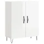 Aparador alto madera contrachapada blanco brillo 69,5x34x180 cm de , Aparadores - Ref: Foro24-3198371, Precio: 174,14 €, Desc...