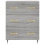 Aparador alto madera contrachapada gris sonoma 69,5x34x180 cm by , Sideboards - Ref: Foro24-3199735, Price: 171,13 €, Discoun...