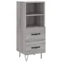 Aparador alto madera contrachapada gris Sonoma 34,5x34x180 cm von , Sideboards - Ref: Foro24-3199335, Preis: 112,54 €, Rabatt: %