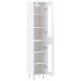 Aparador alto madera contrachapada blanco brillo 34,5x34x180 cm de , Aparadores - Ref: Foro24-3199459, Precio: 108,73 €, Desc...