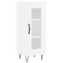 Aparador alto madera contrachapada blanco brillo 34,5x34x180 cm de , Aparadores - Ref: Foro24-3199459, Precio: 108,73 €, Desc...