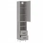 Aparador alto madera contrachapada gris Sonoma 34,5x34x180 cm von , Sideboards - Ref: Foro24-3198951, Preis: 102,02 €, Rabatt: %